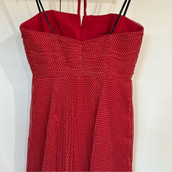 Laundry Shelly Segall Silk Polka Dot Halter Neck Dress - Picture 6 of 11